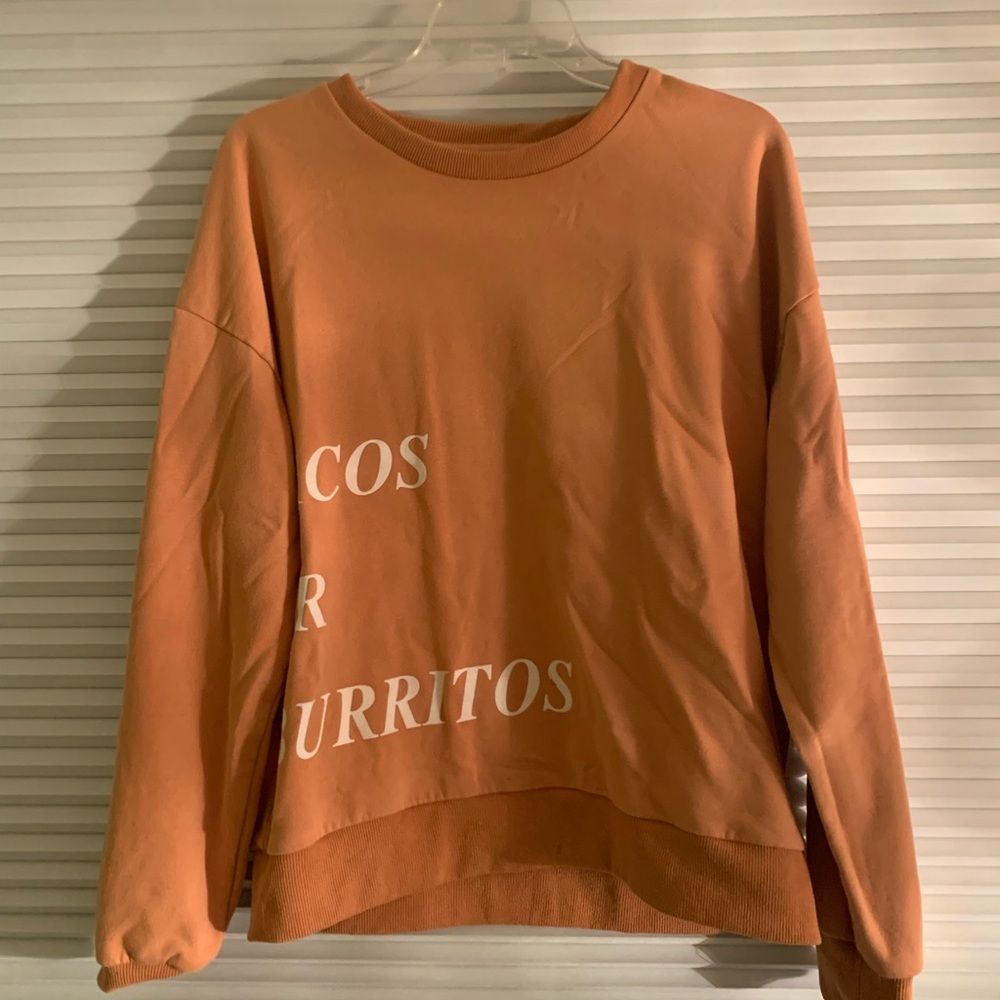 Orange Tacos and Burritos Crewneck